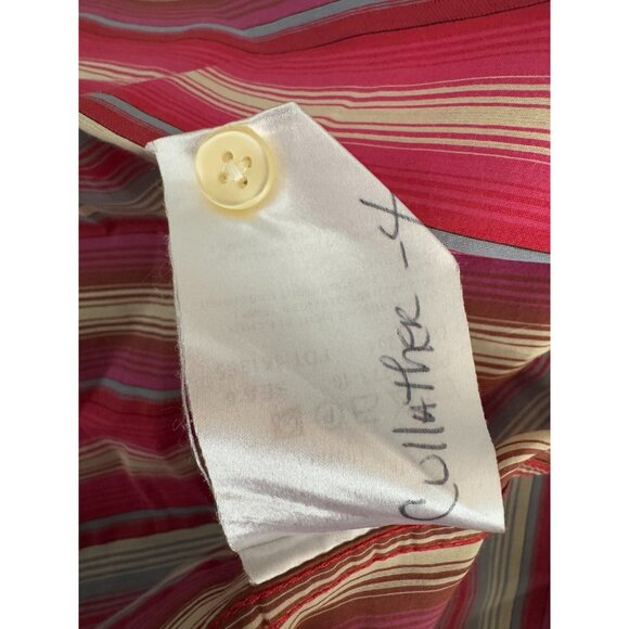 Hugo Boss Pink Striped Long Sleeve Button-Up Dress Shirt Mens Size XXL - Picture 6 of 6